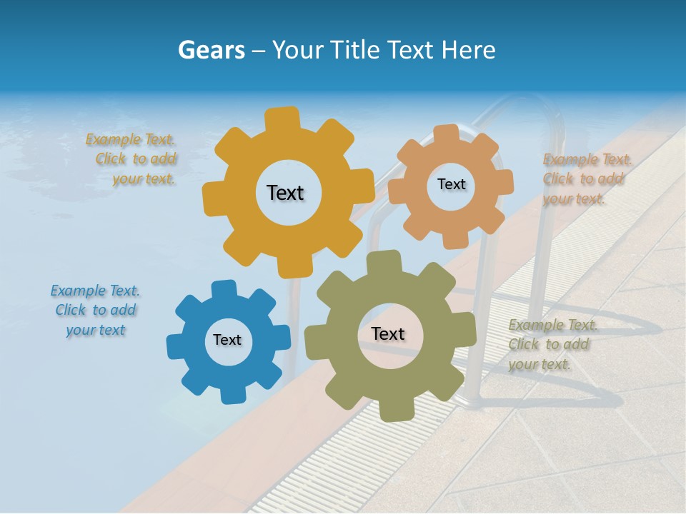 Water Bright Summer PowerPoint Template