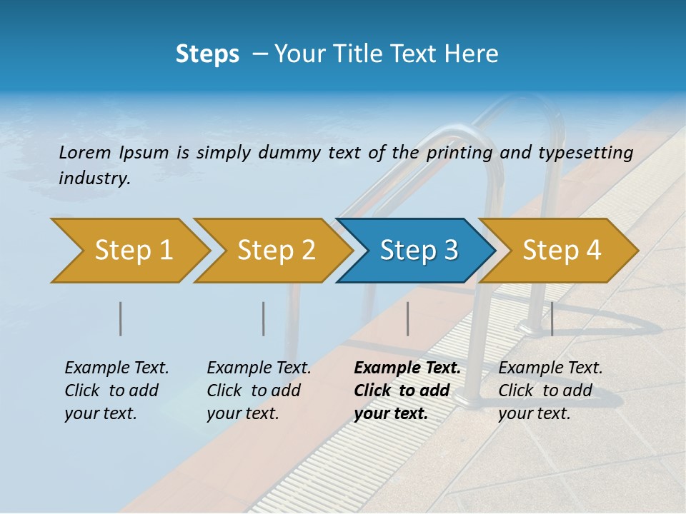 Water Bright Summer PowerPoint Template