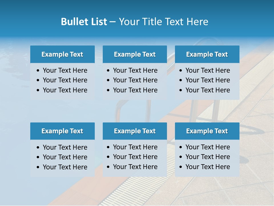 Water Bright Summer PowerPoint Template