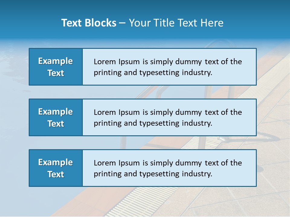 Water Bright Summer PowerPoint Template