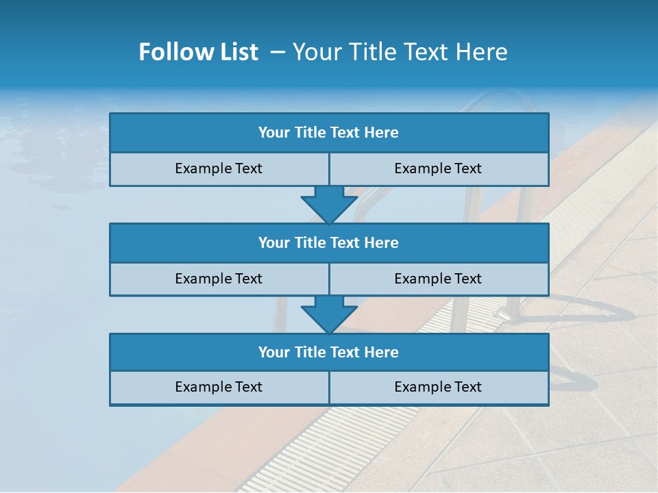 Water Bright Summer PowerPoint Template