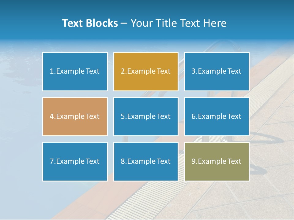 Water Bright Summer PowerPoint Template