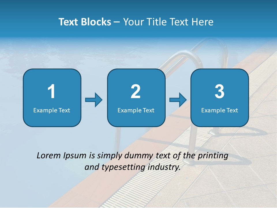 Water Bright Summer PowerPoint Template