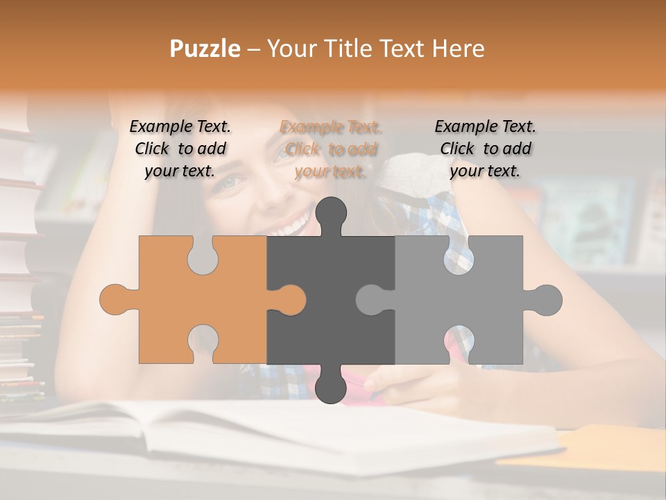 Friendly College Sitting PowerPoint Template