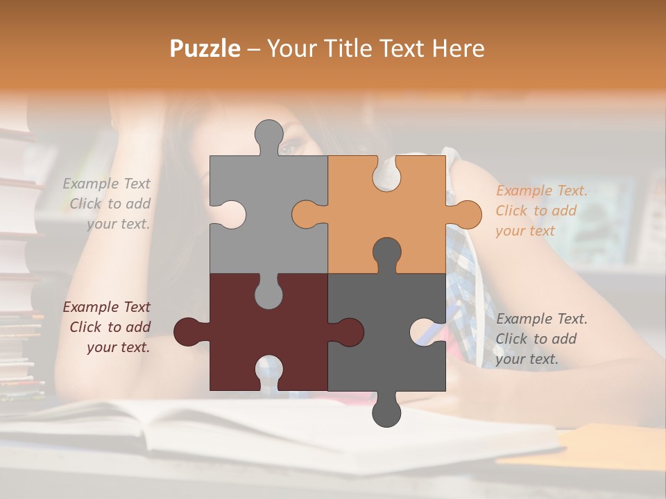 Friendly College Sitting PowerPoint Template