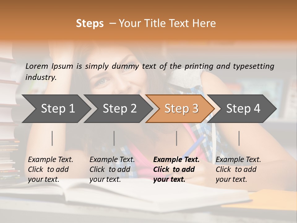 Friendly College Sitting PowerPoint Template