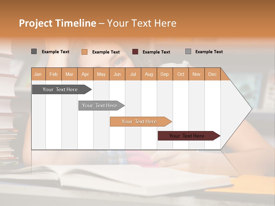 Friendly College Sitting PowerPoint Template