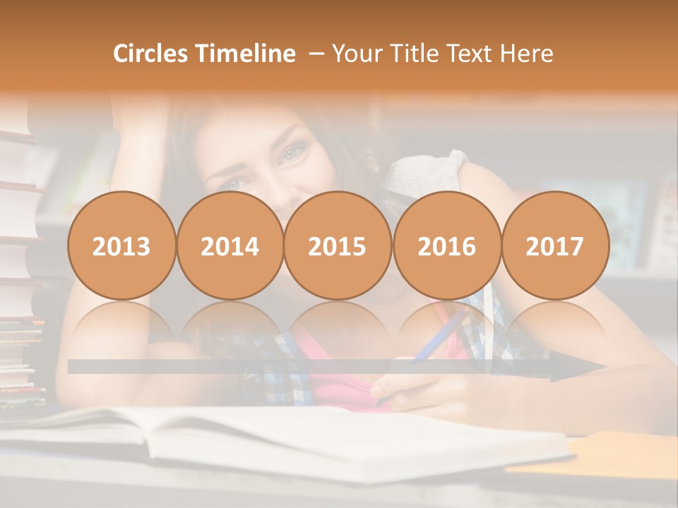 Friendly College Sitting PowerPoint Template