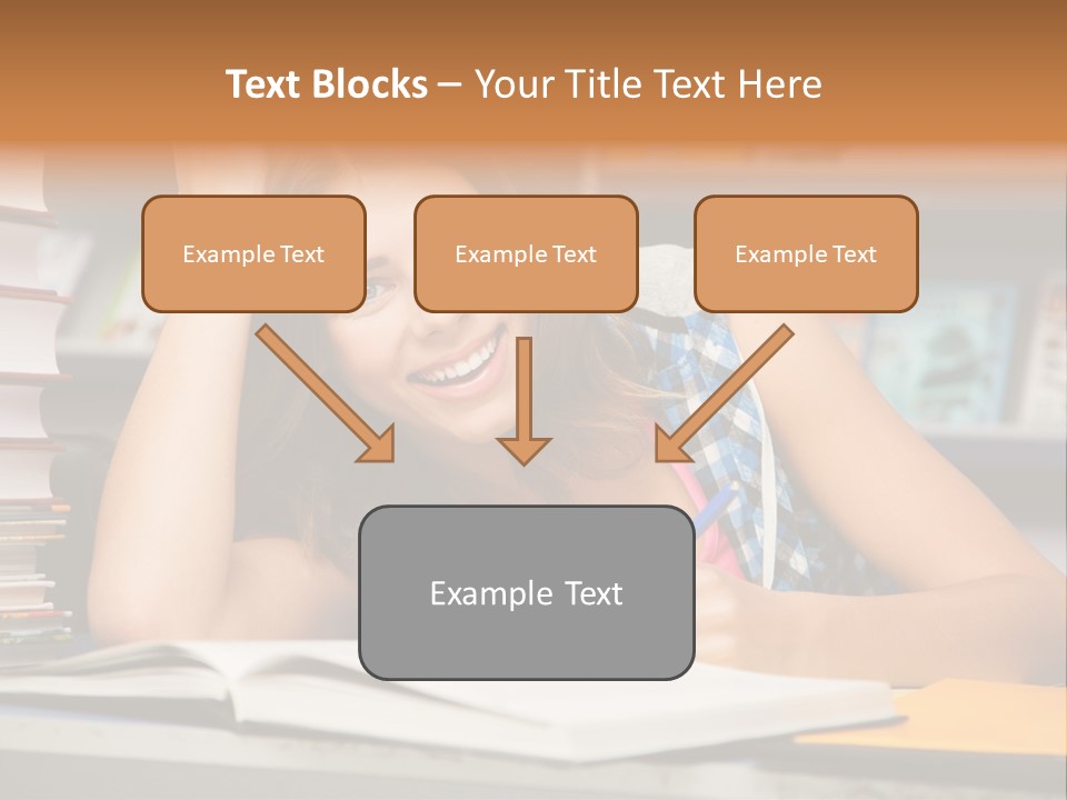 Friendly College Sitting PowerPoint Template