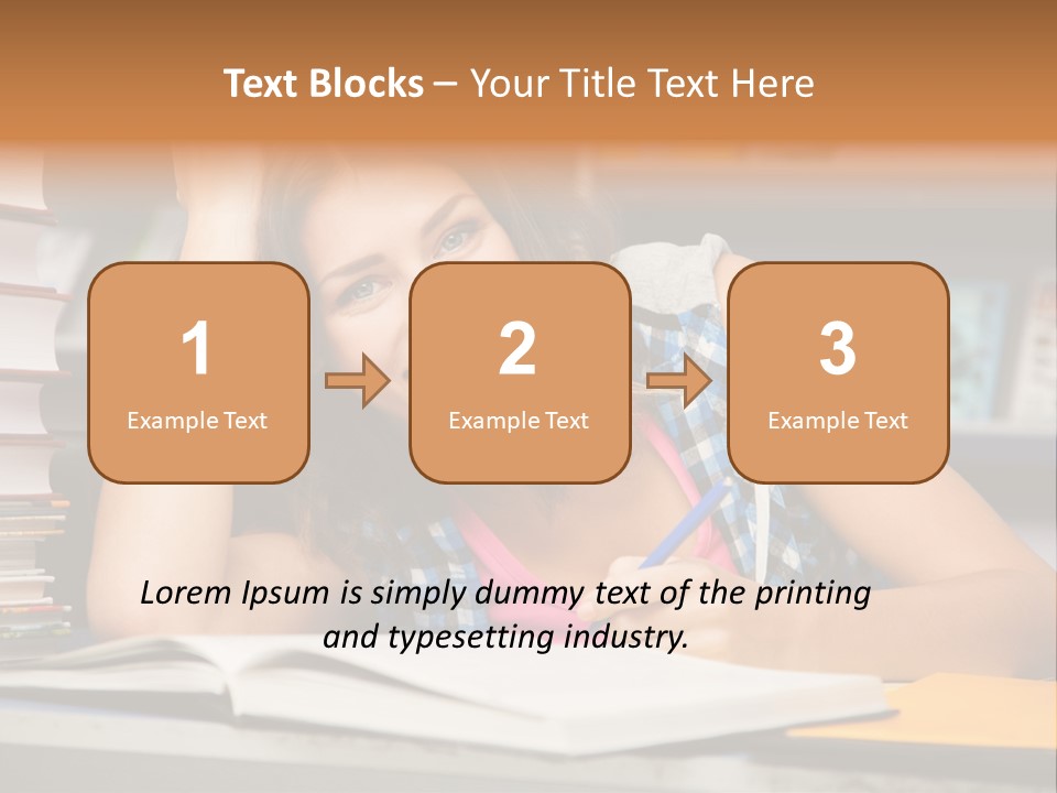 Friendly College Sitting PowerPoint Template