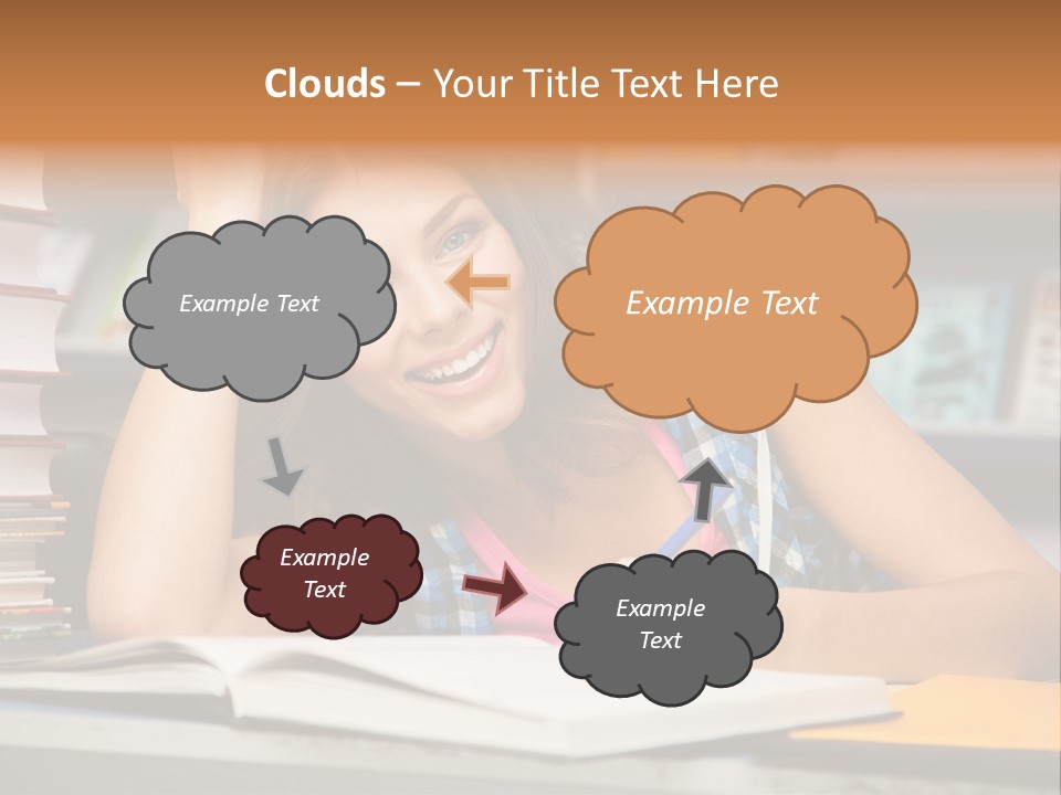 Friendly College Sitting PowerPoint Template