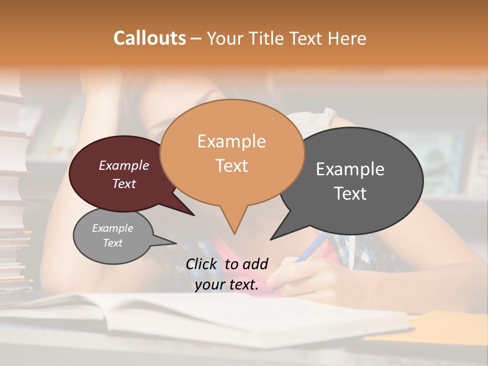 Friendly College Sitting PowerPoint Template