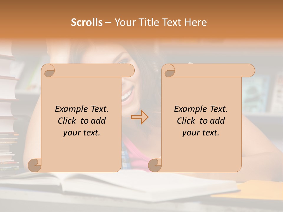 Friendly College Sitting PowerPoint Template