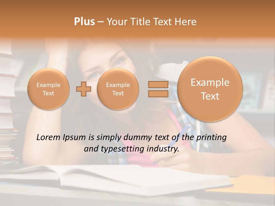 Friendly College Sitting PowerPoint Template