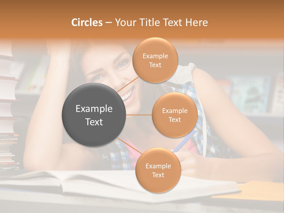 Friendly College Sitting PowerPoint Template