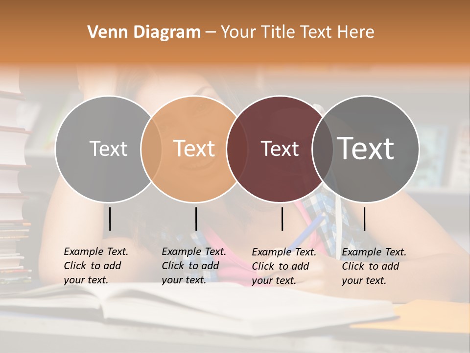 Friendly College Sitting PowerPoint Template