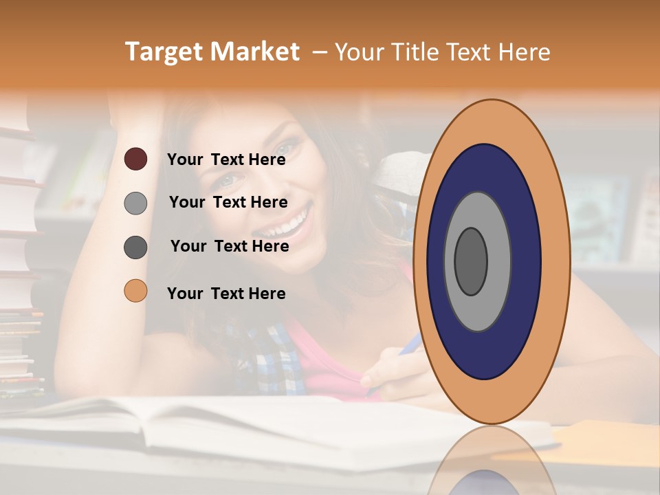 Friendly College Sitting PowerPoint Template