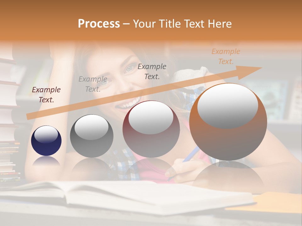 Friendly College Sitting PowerPoint Template