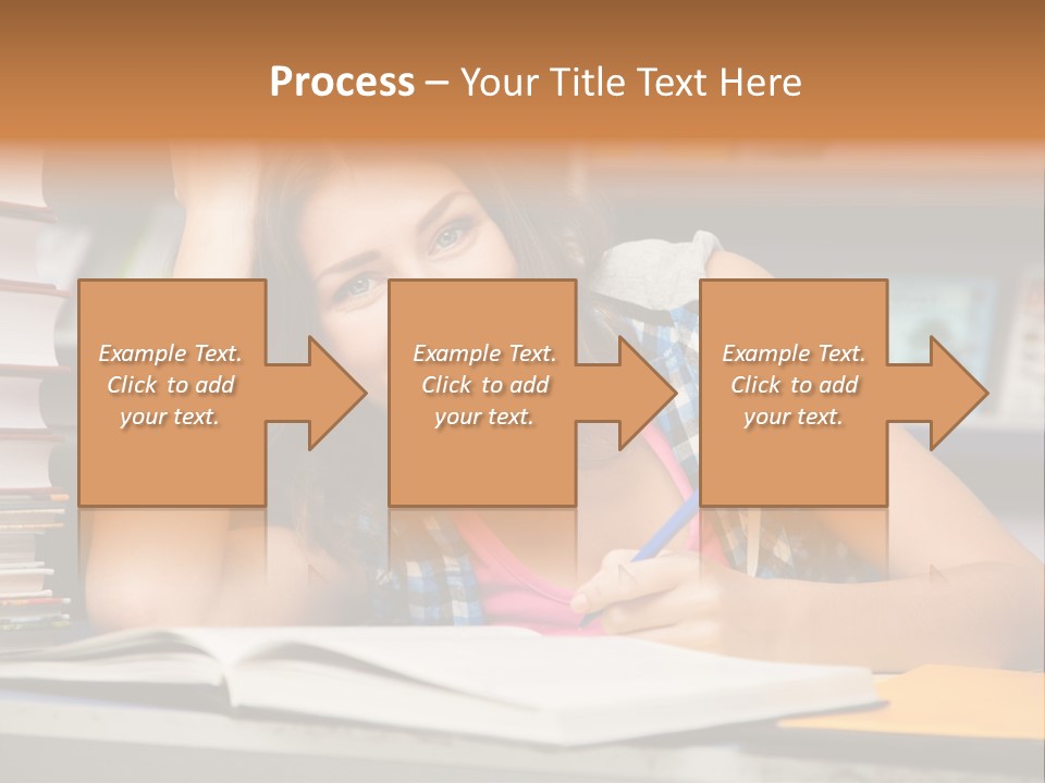 Friendly College Sitting PowerPoint Template