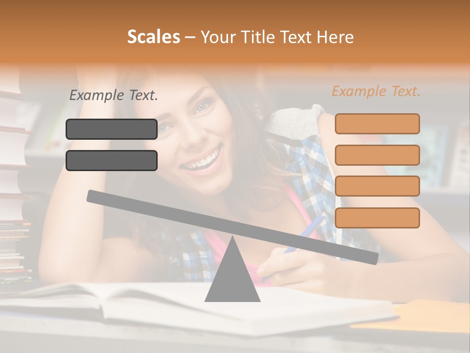 Friendly College Sitting PowerPoint Template