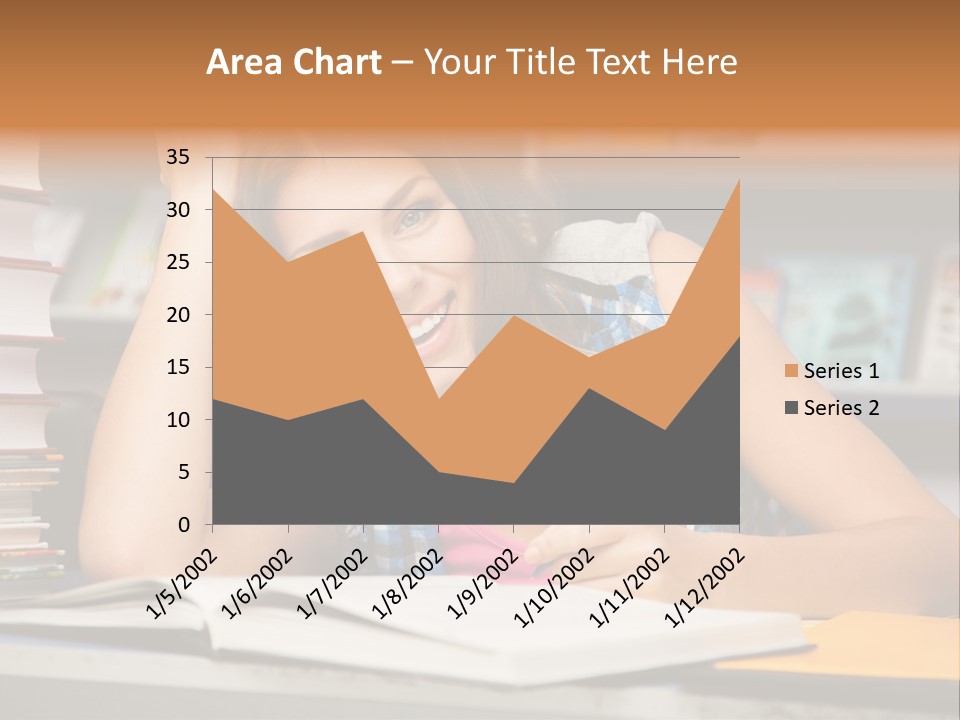 Friendly College Sitting PowerPoint Template
