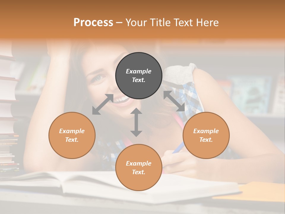 Friendly College Sitting PowerPoint Template