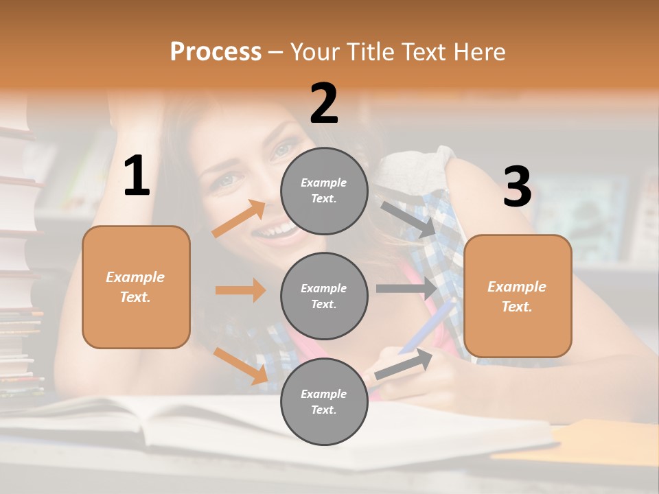 Friendly College Sitting PowerPoint Template