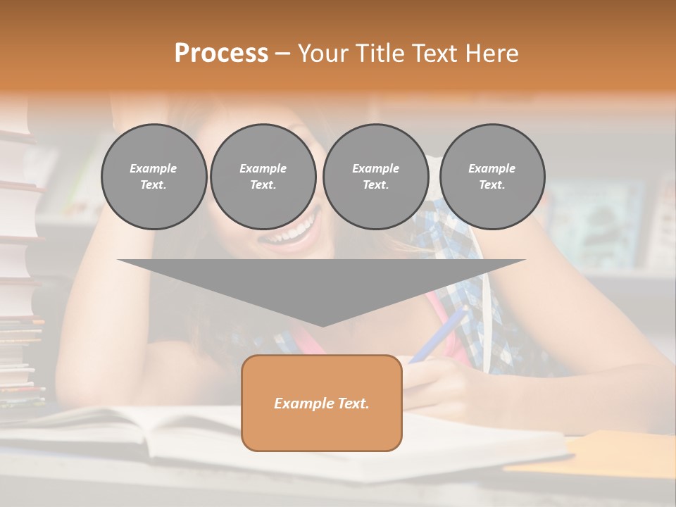 Friendly College Sitting PowerPoint Template
