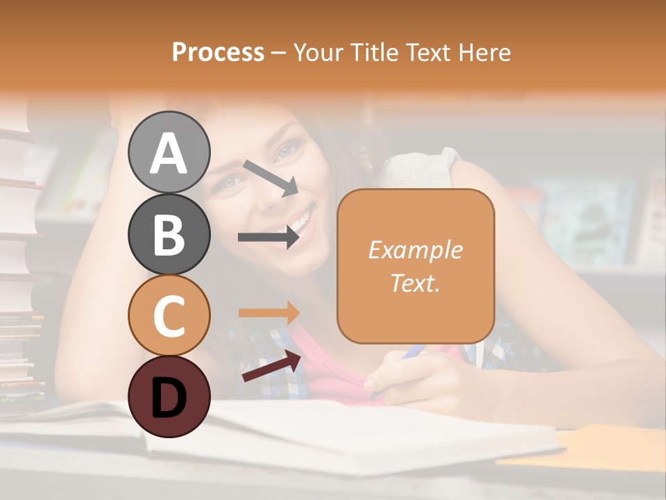 Friendly College Sitting PowerPoint Template