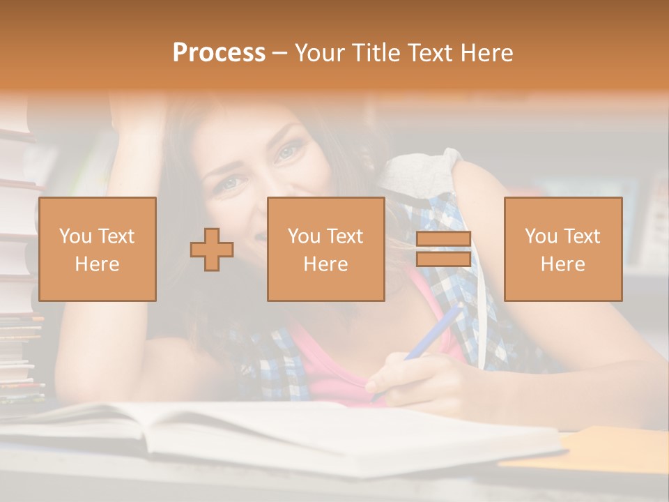 Friendly College Sitting PowerPoint Template