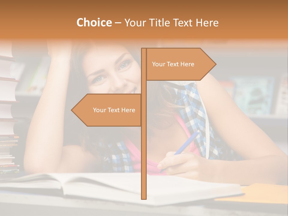 Friendly College Sitting PowerPoint Template