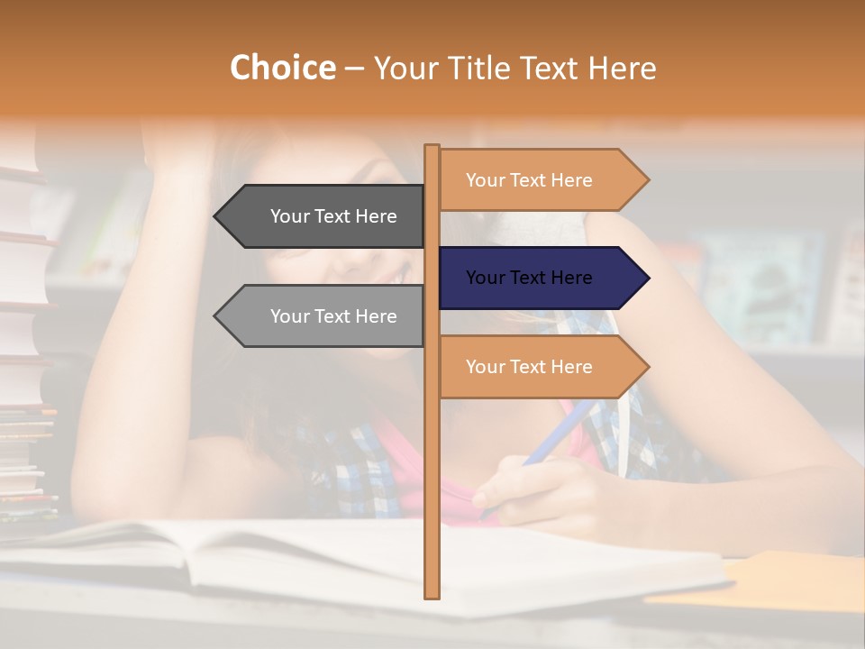Friendly College Sitting PowerPoint Template