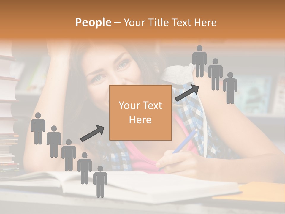 Friendly College Sitting PowerPoint Template