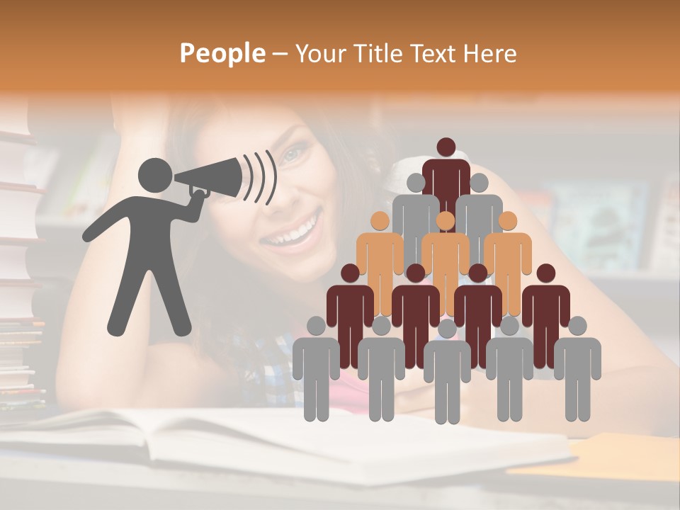 Friendly College Sitting PowerPoint Template