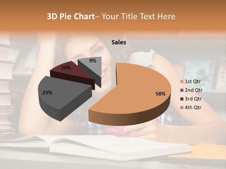 Friendly College Sitting PowerPoint Template