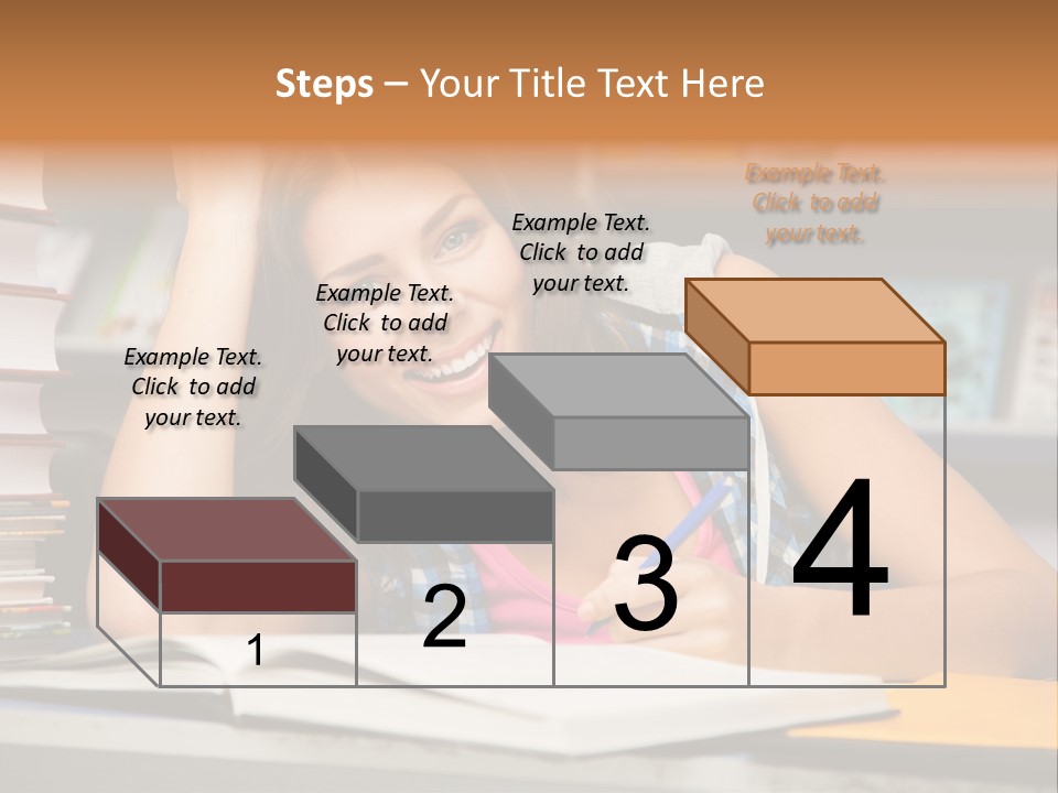 Friendly College Sitting PowerPoint Template