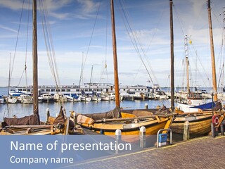 Dock Holiday Marina PowerPoint Template