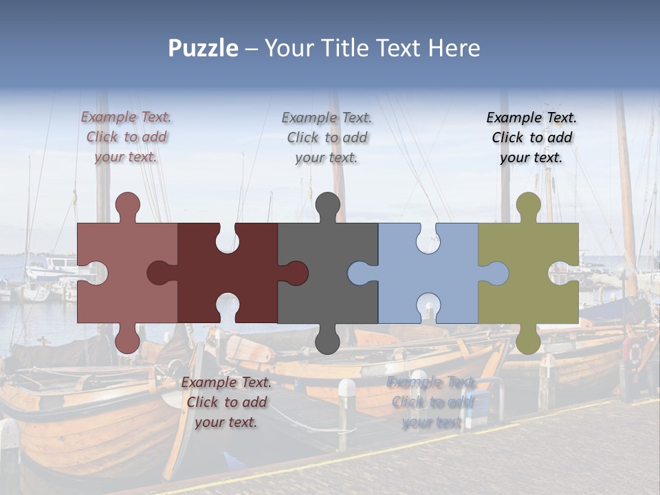 Dock Holiday Marina PowerPoint Template