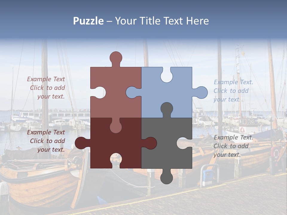 Dock Holiday Marina PowerPoint Template