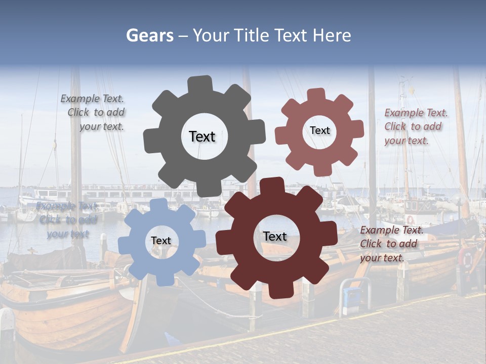 Dock Holiday Marina PowerPoint Template