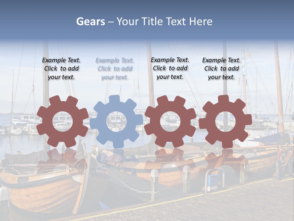 Dock Holiday Marina PowerPoint Template