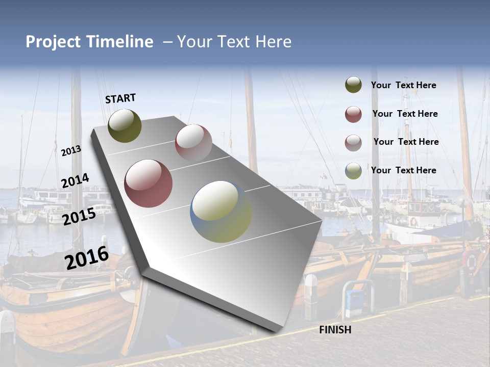 Dock Holiday Marina PowerPoint Template