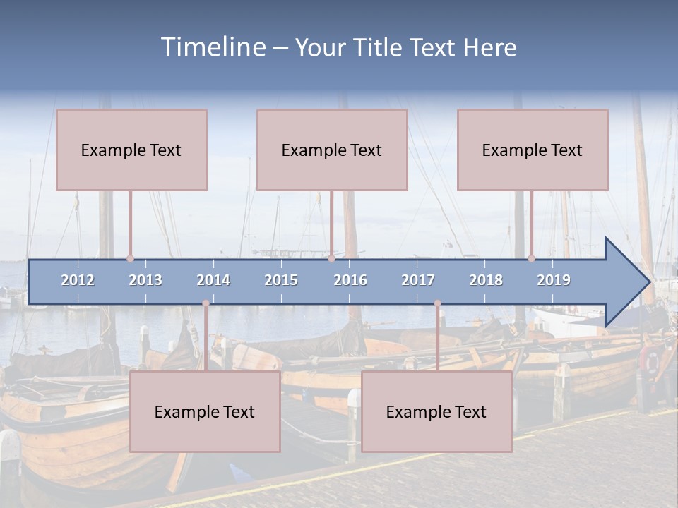Dock Holiday Marina PowerPoint Template