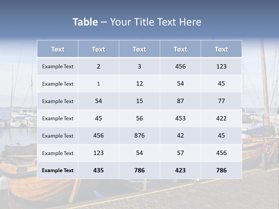 Dock Holiday Marina PowerPoint Template