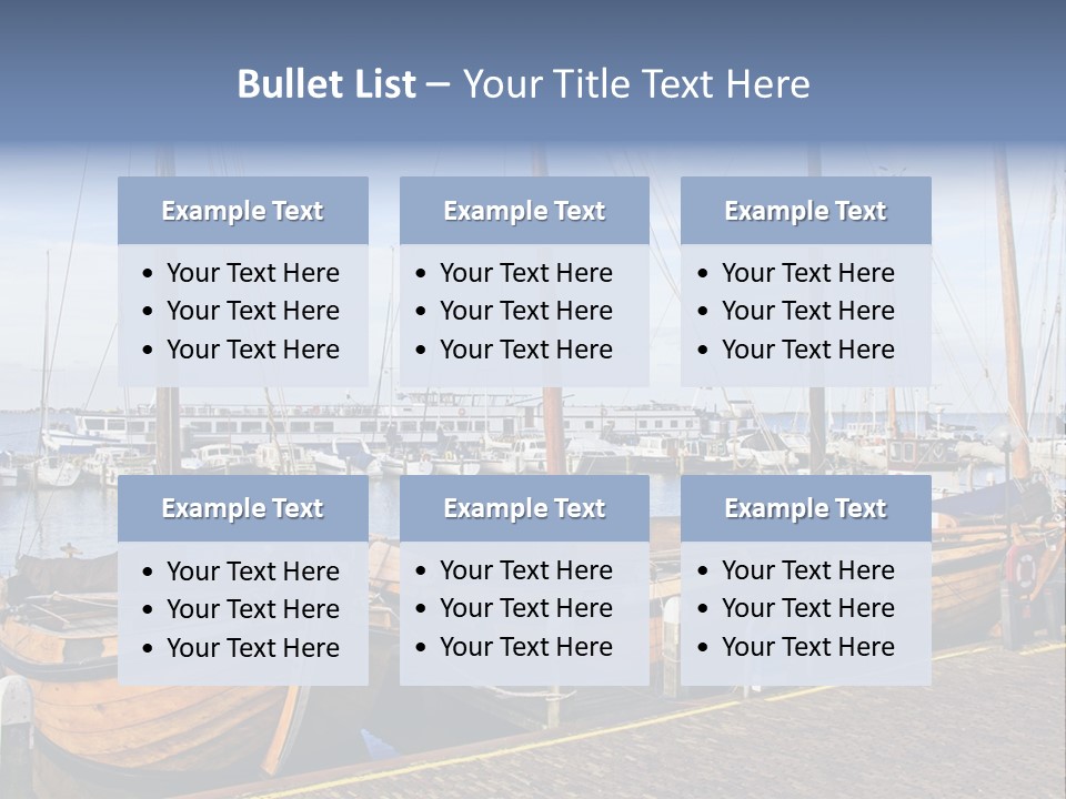 Dock Holiday Marina PowerPoint Template