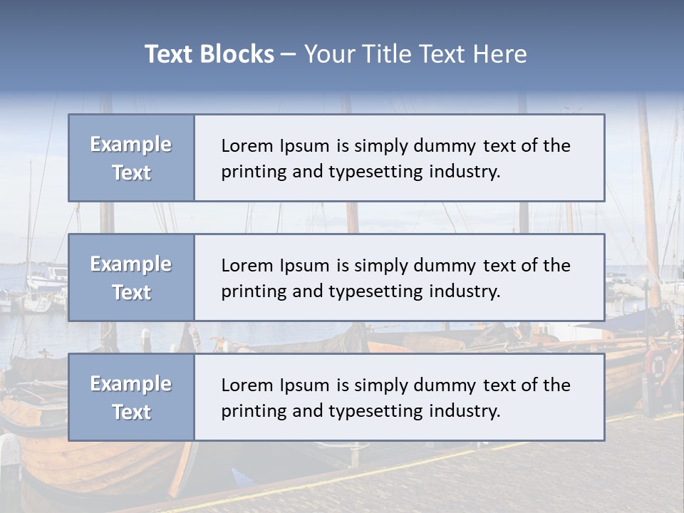 Dock Holiday Marina PowerPoint Template