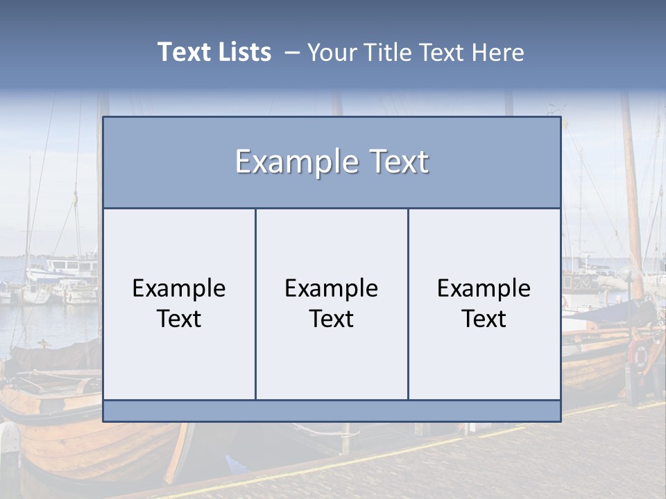 Dock Holiday Marina PowerPoint Template