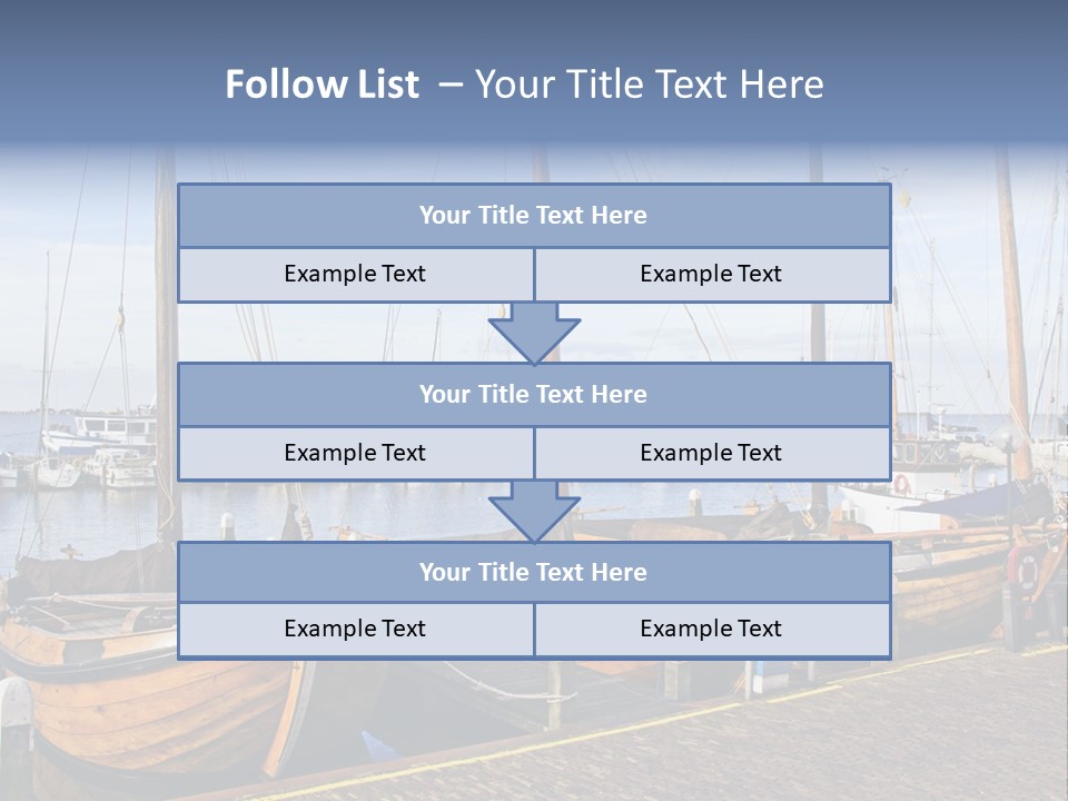 Dock Holiday Marina PowerPoint Template