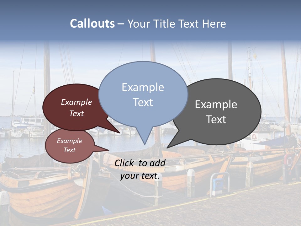 Dock Holiday Marina PowerPoint Template