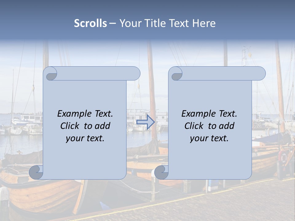 Dock Holiday Marina PowerPoint Template